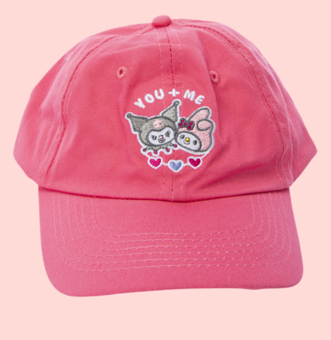 My Melody + Kuromi Pink Baseball Cap