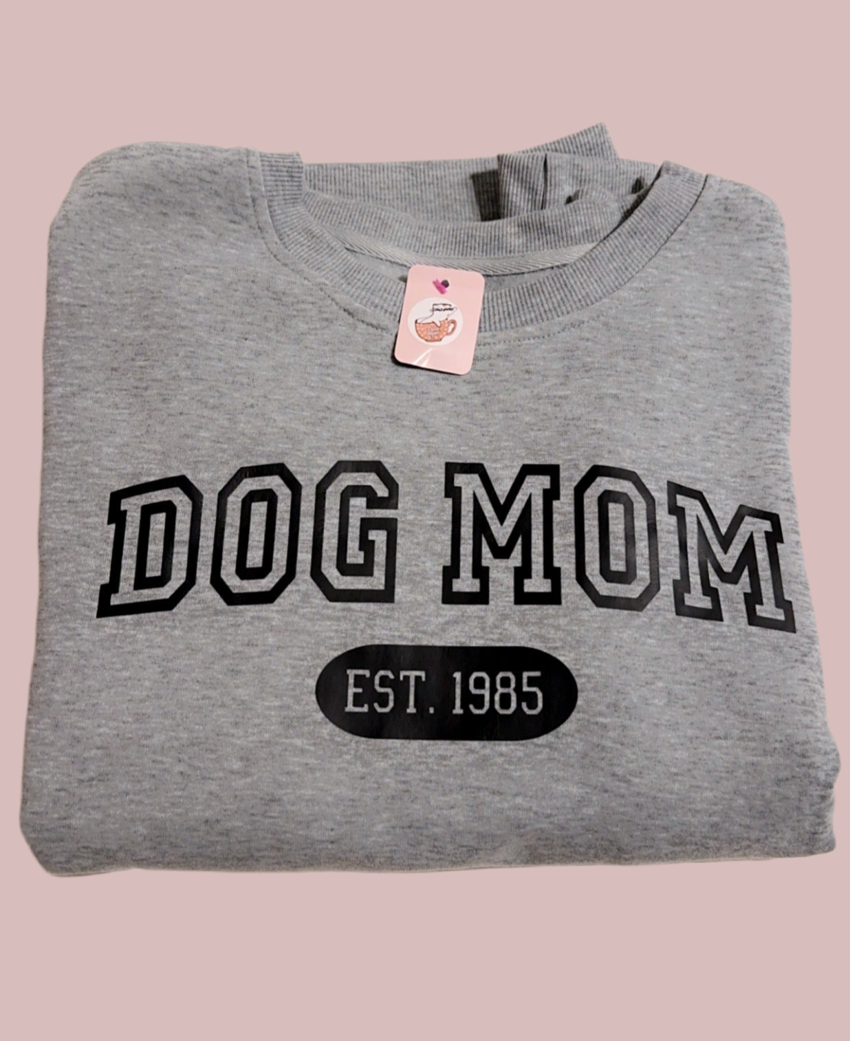 Dog Mom Grey Sweatshirt