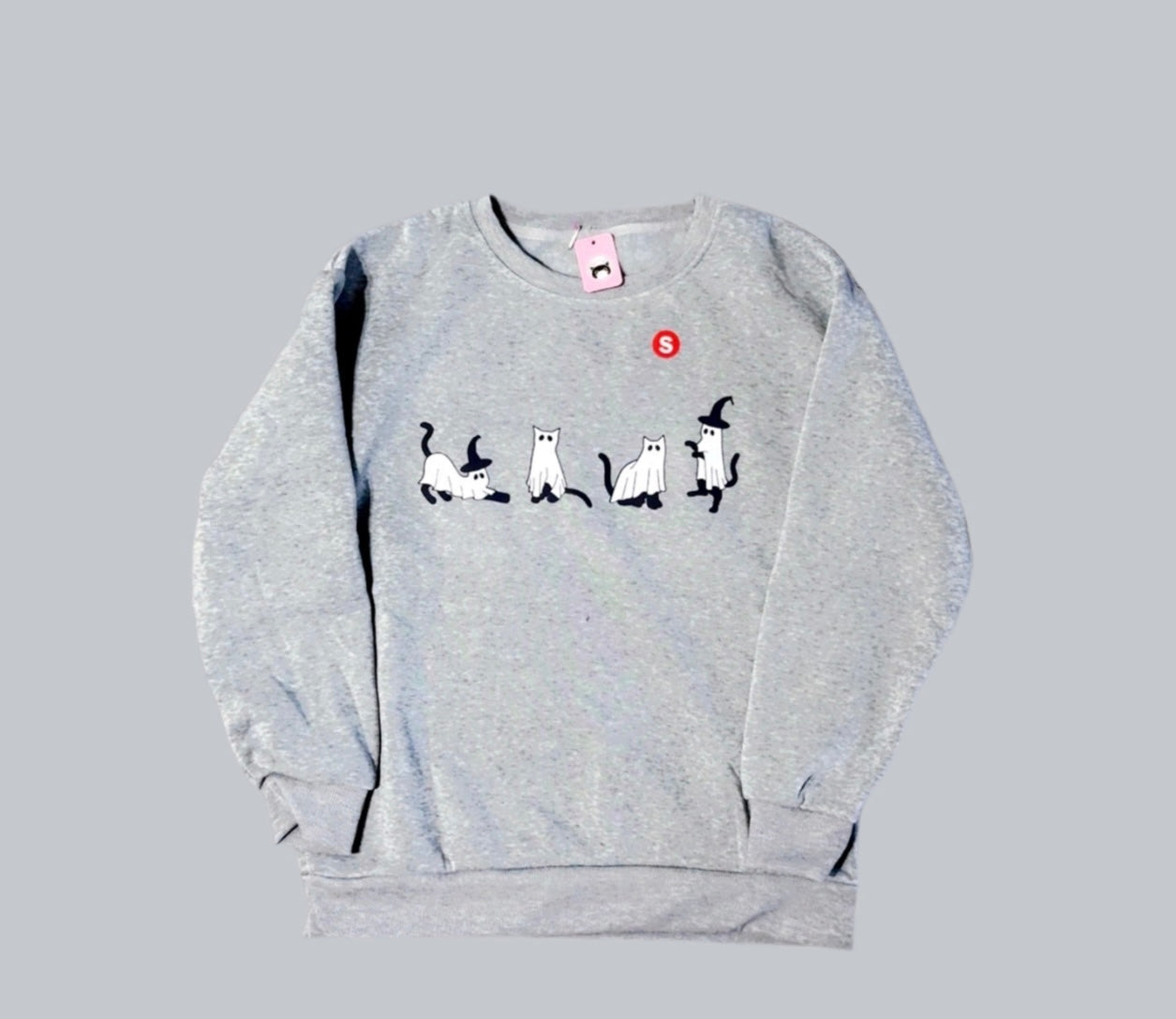 Halloween Cats Grey Sweater