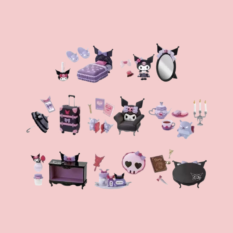 Kuromi Bedroom Figurine Blind Box