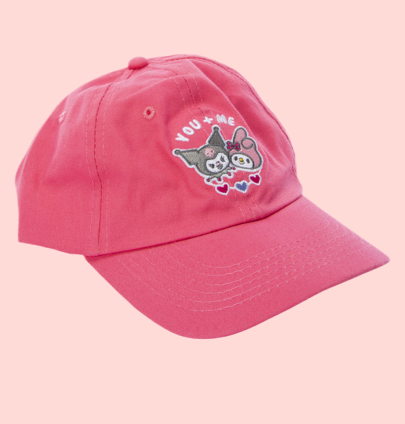 My Melody + Kuromi Pink Baseball Cap