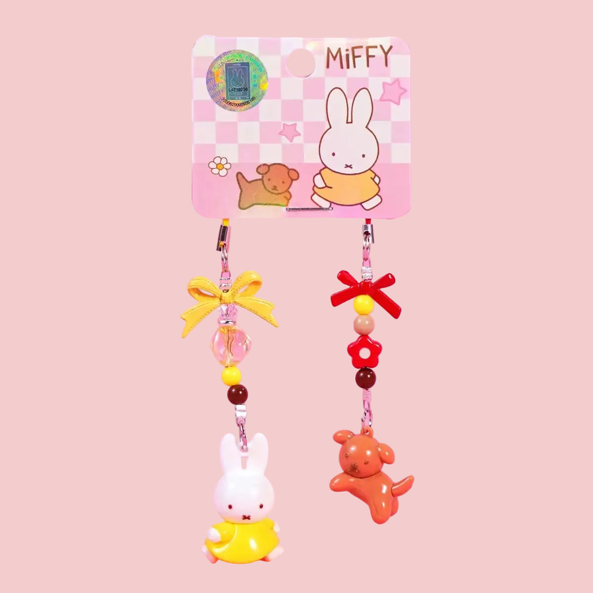 Miffy Duo Phone Charm Keychains