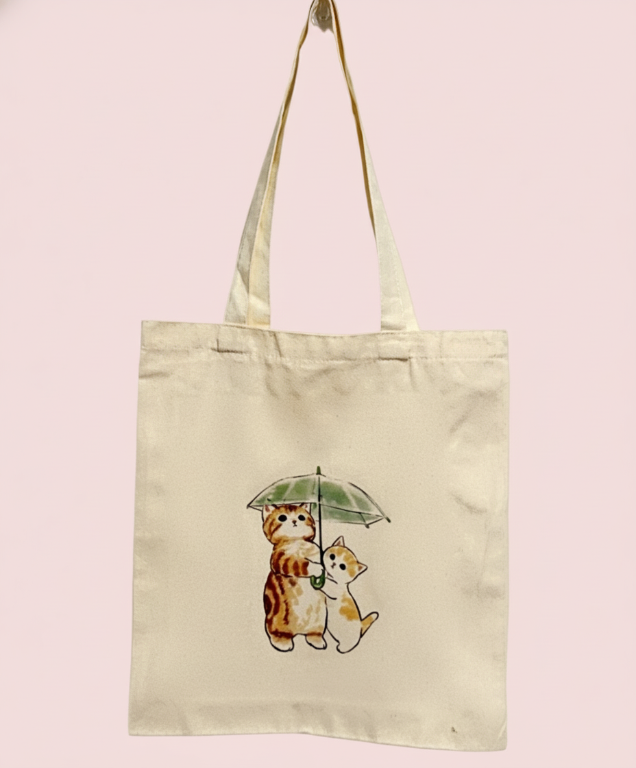 Tote Bag Umbrella Cats