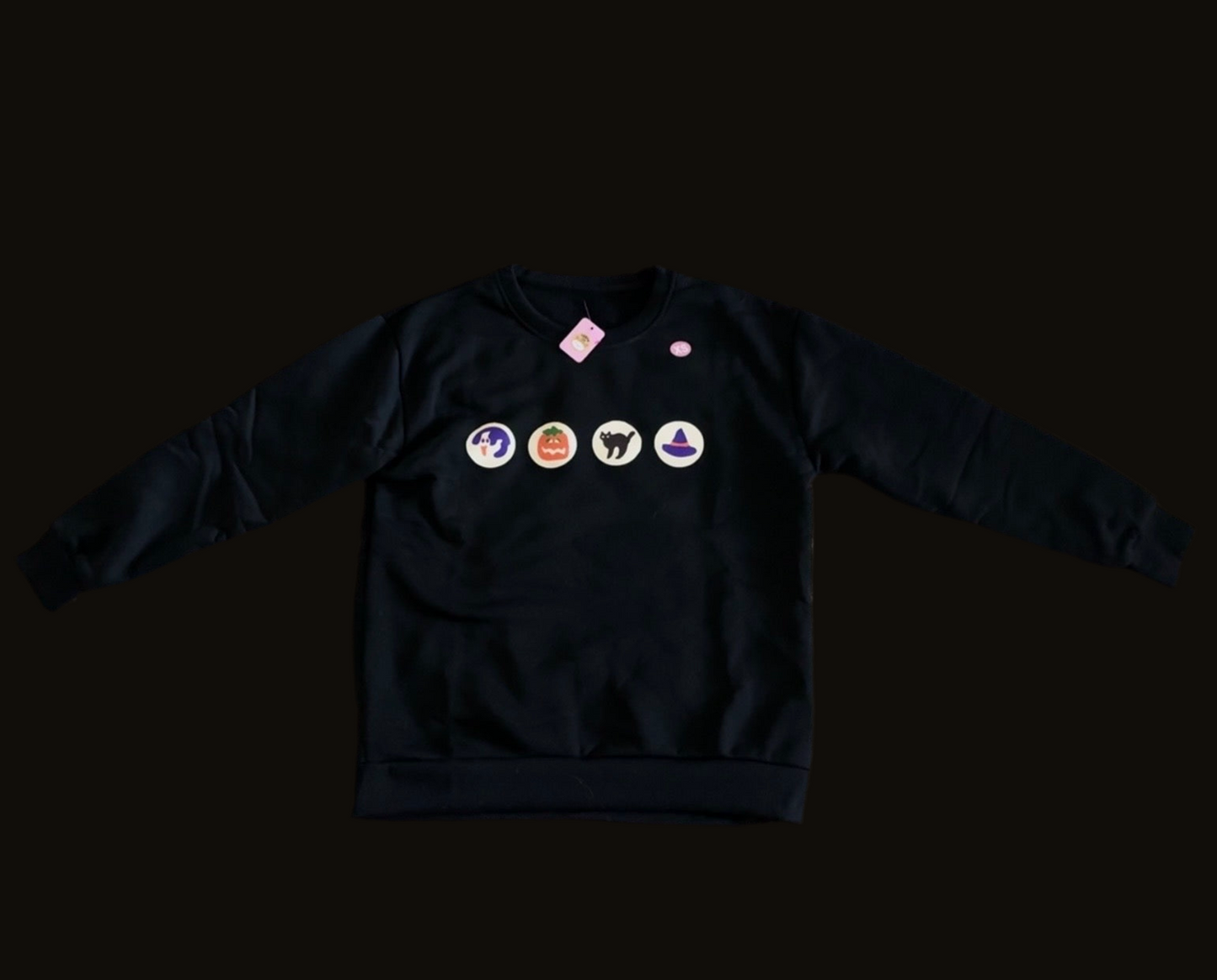 Halloween Pillsbury Cookies Black Sweater