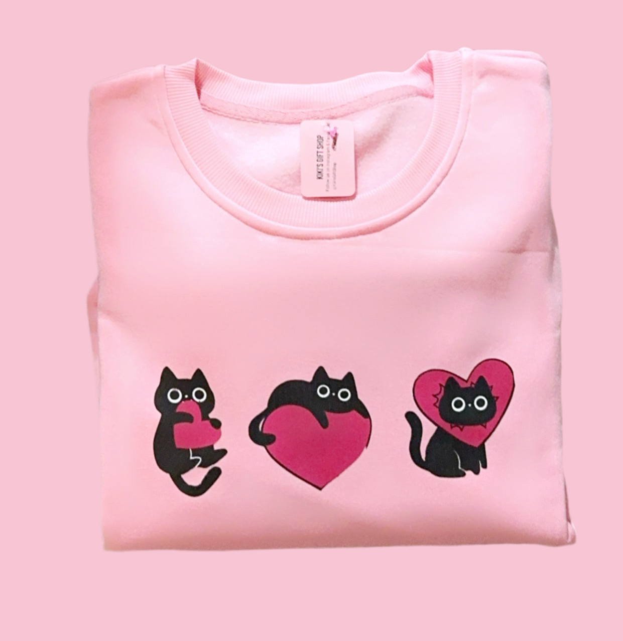 Valentine’s Cat Sweatshirt