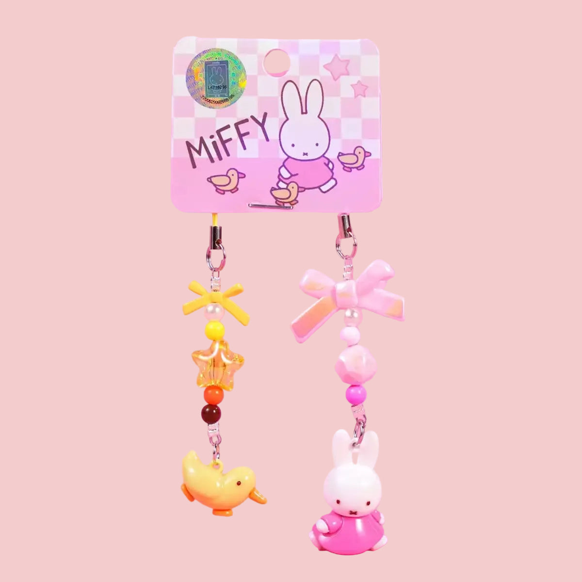 Miffy Duo Phone Charm Keychains