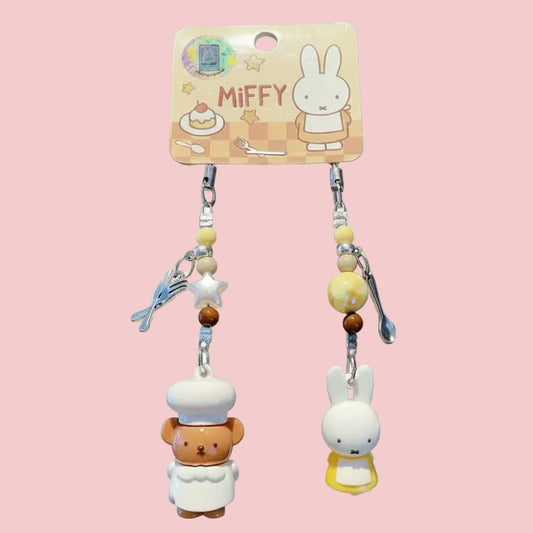 Miffy Duo Phone Charm Keychains