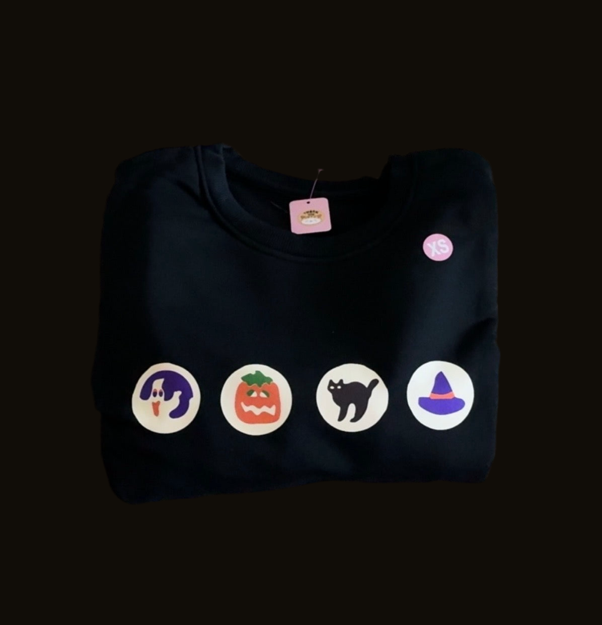 Halloween Pillsbury Cookies Black Sweater