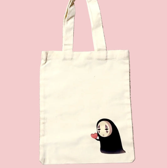 No face tote bag