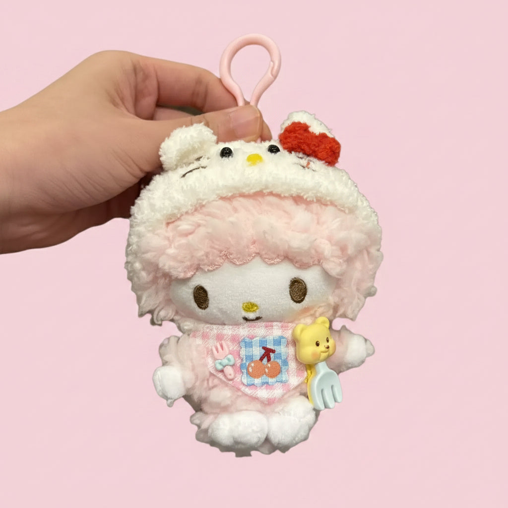 Authentic Sanrio My Melody Coquette Plush Keychain