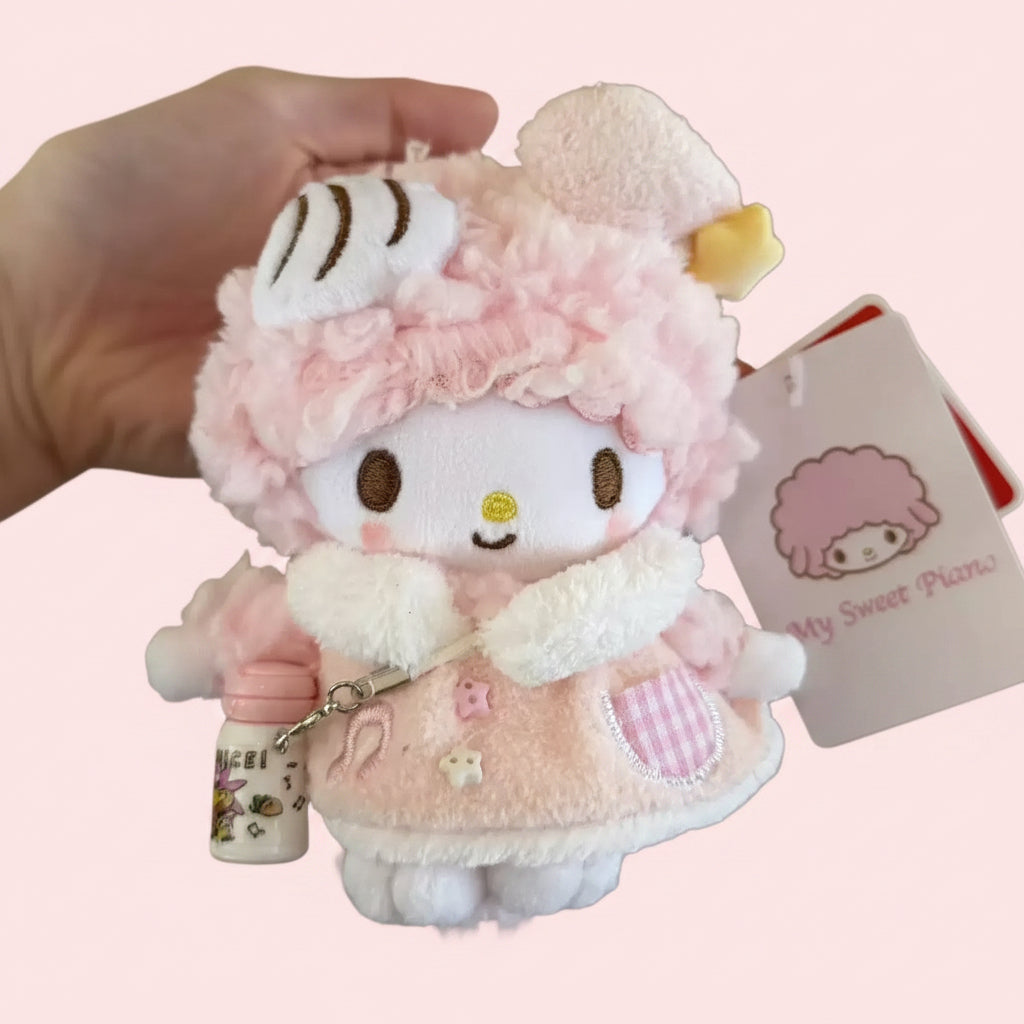 Authentic Sanrio My Melody Coquette Plush Keychain