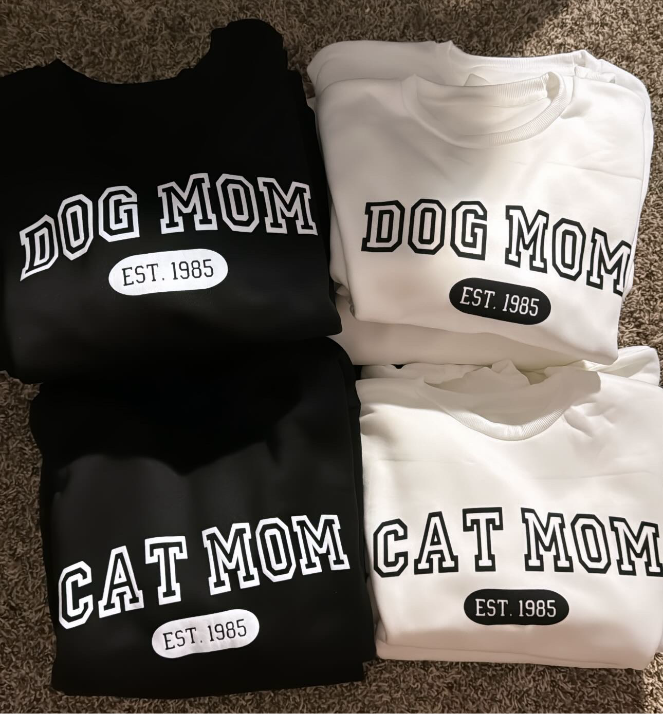 Cat Mom Sweatshirt ( Black )