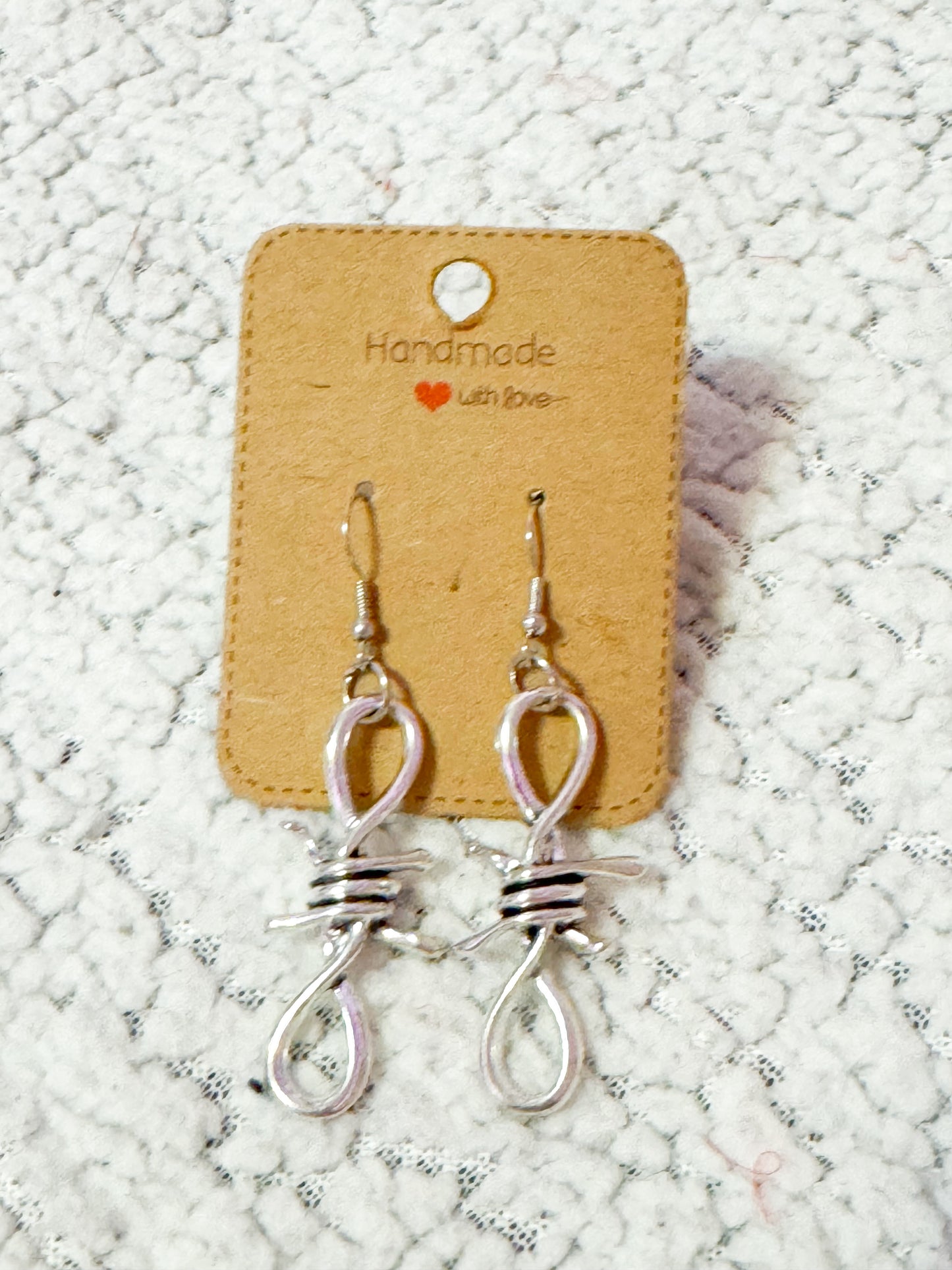 Infinity rope earrings