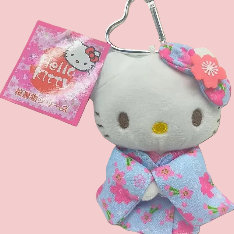 Sakura Kimono Hello Kitty Plush Keychain