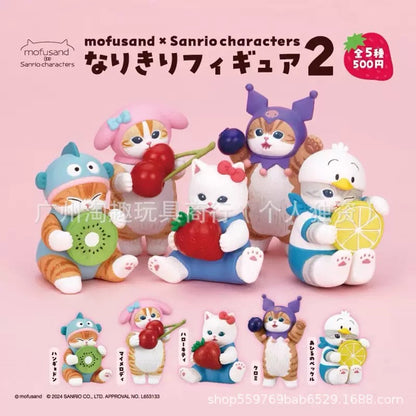 Mofusand Sanrio Hello Kitty My Melody Kuromi Figurine Blind Box