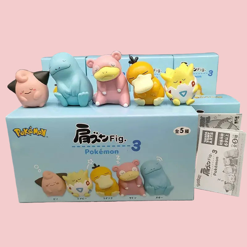 Pokémon Sleeping Slowpoke Psyduck Togeppi Figurine Blind Box