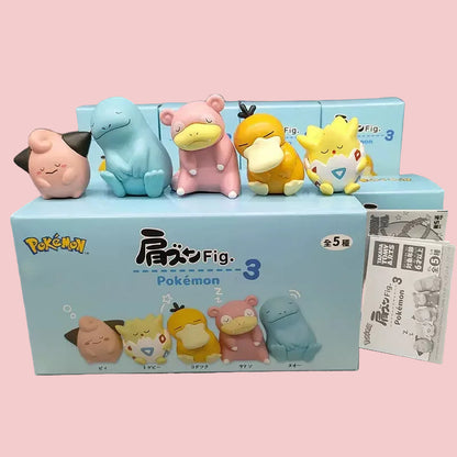 Pokémon Sleeping Slowpoke Psyduck Togeppi Figurine Blind Box