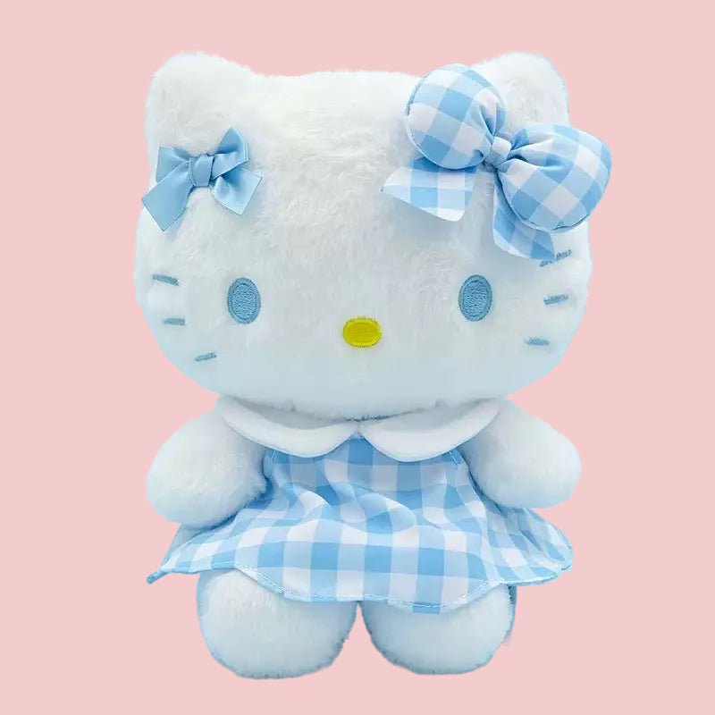 Authentic Sanrio Blue Coquette Hello Kitty Keychain Plush
