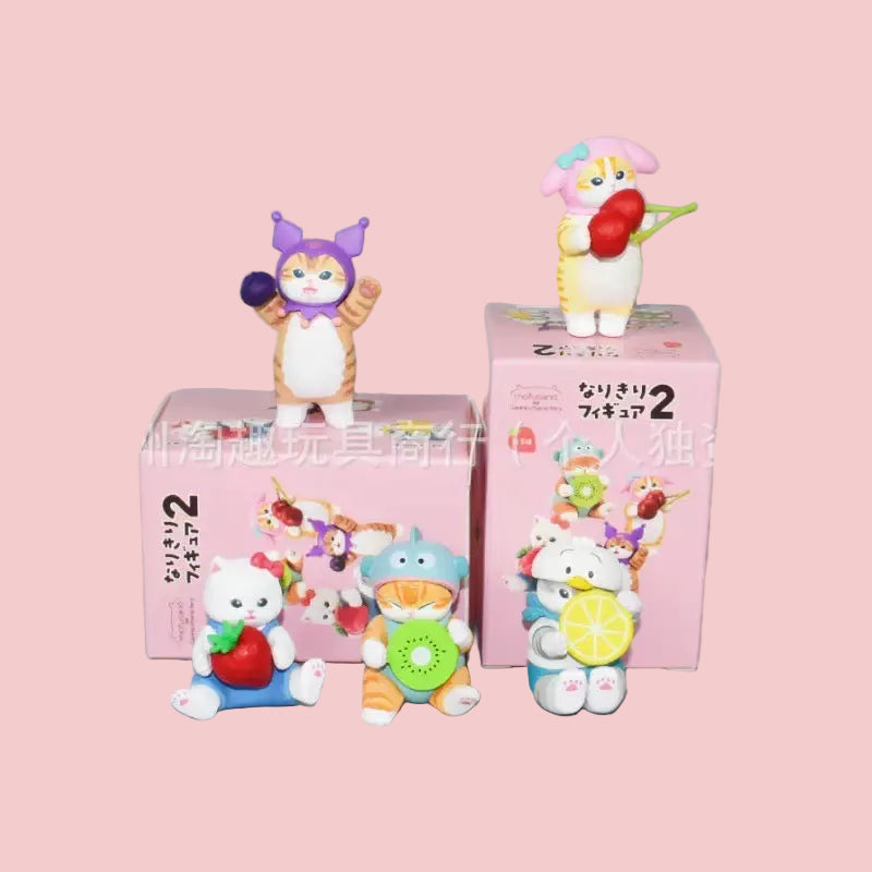 Mofusand Sanrio Hello Kitty My Melody Kuromi Figurine Blind Box