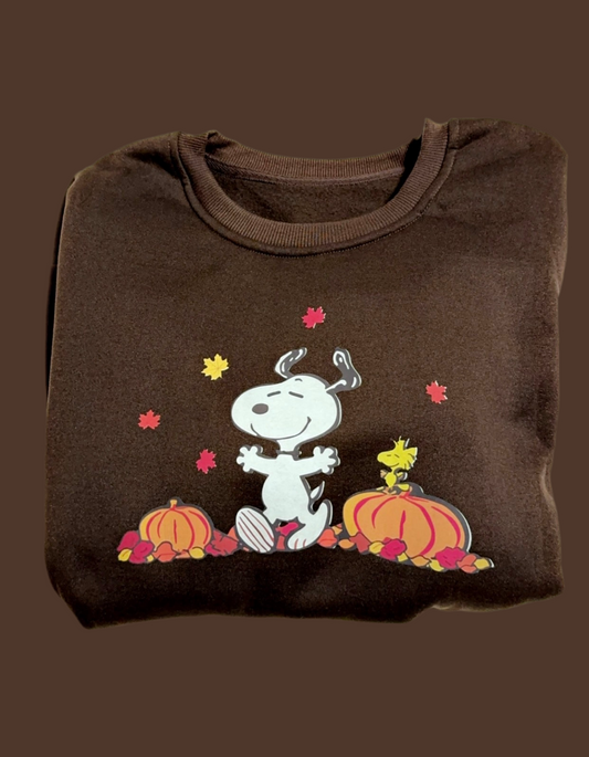 Halloween Snoopy Sweatshirt (brown)