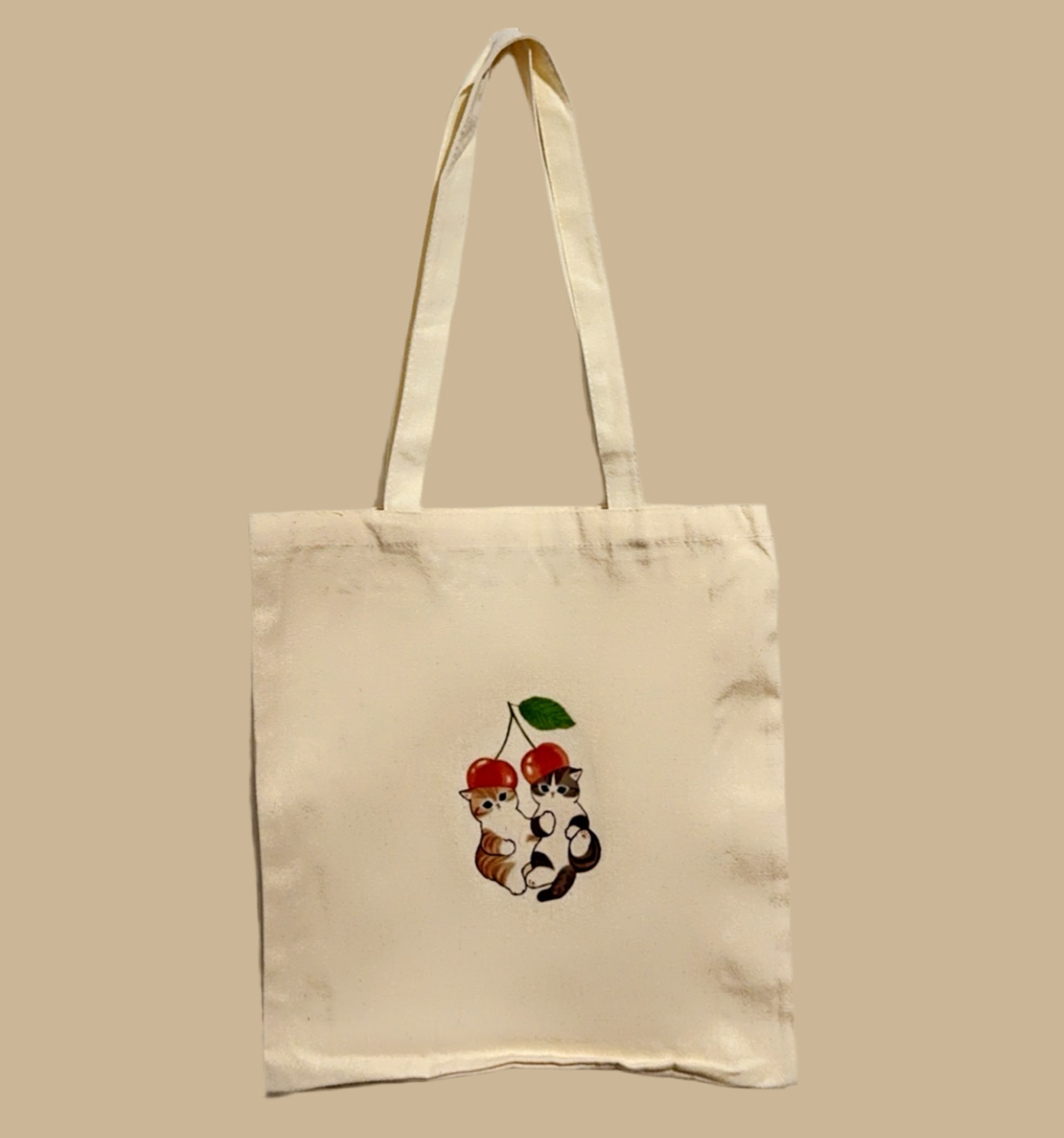 Tote bag Cherry Cats