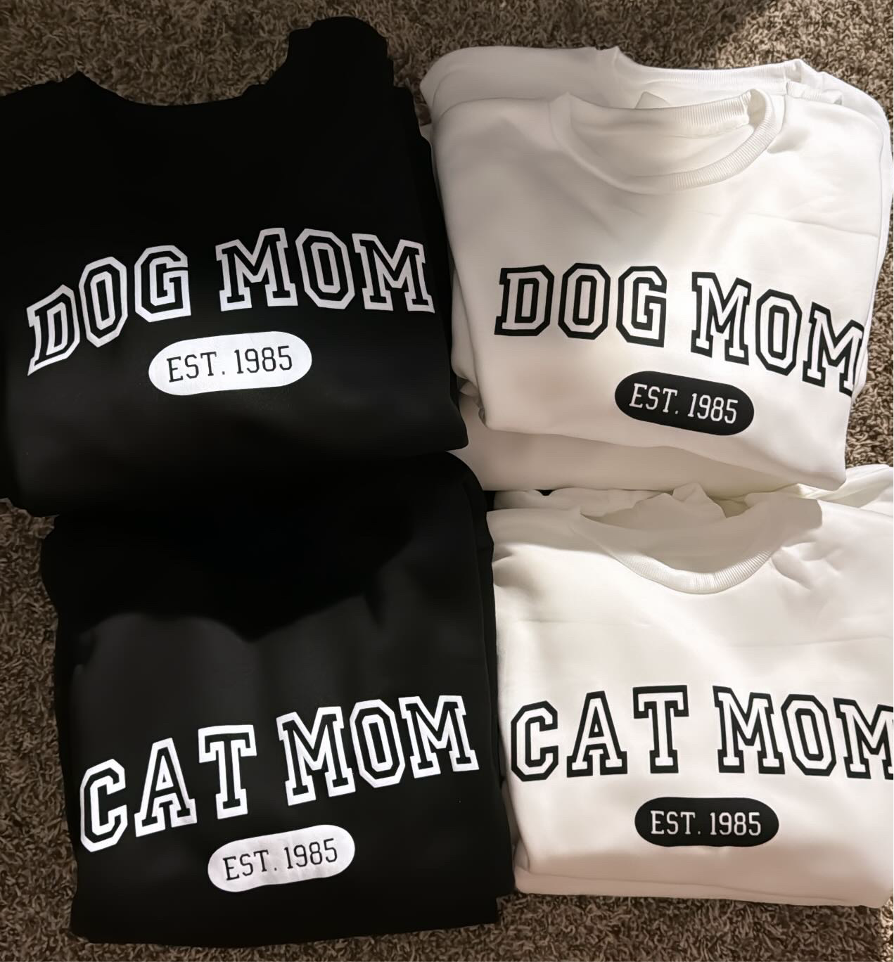 Dog Mom Sweatshirt ( Black )