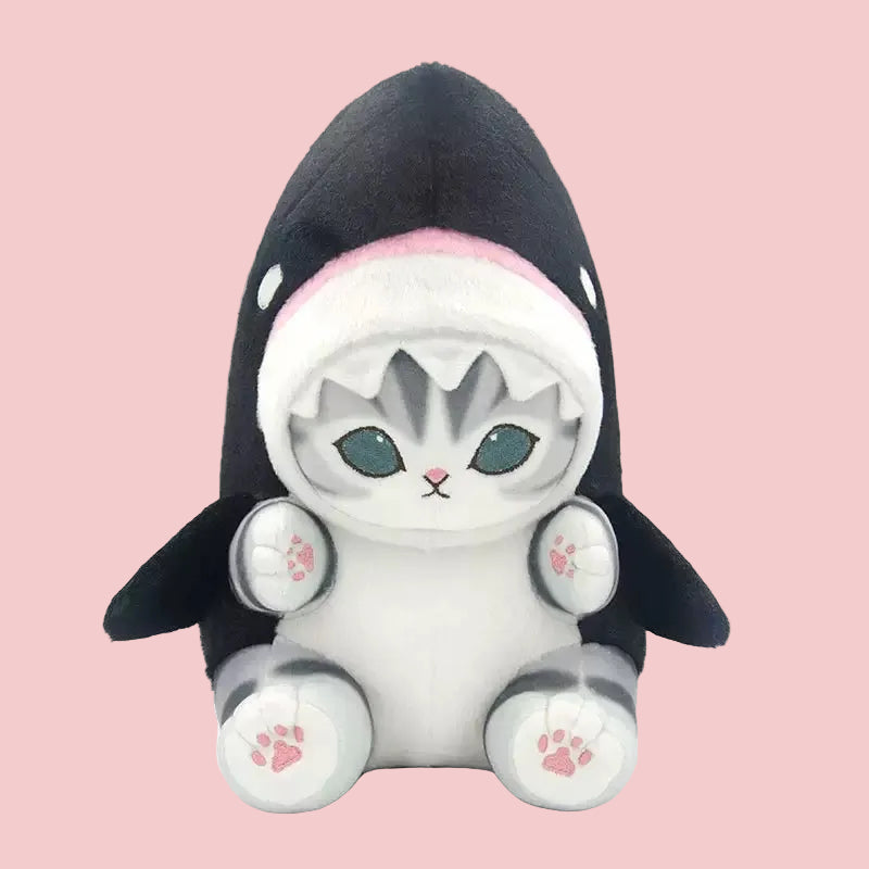 Authentic MOFUSAND Whale Orca Cat Plush 27cm