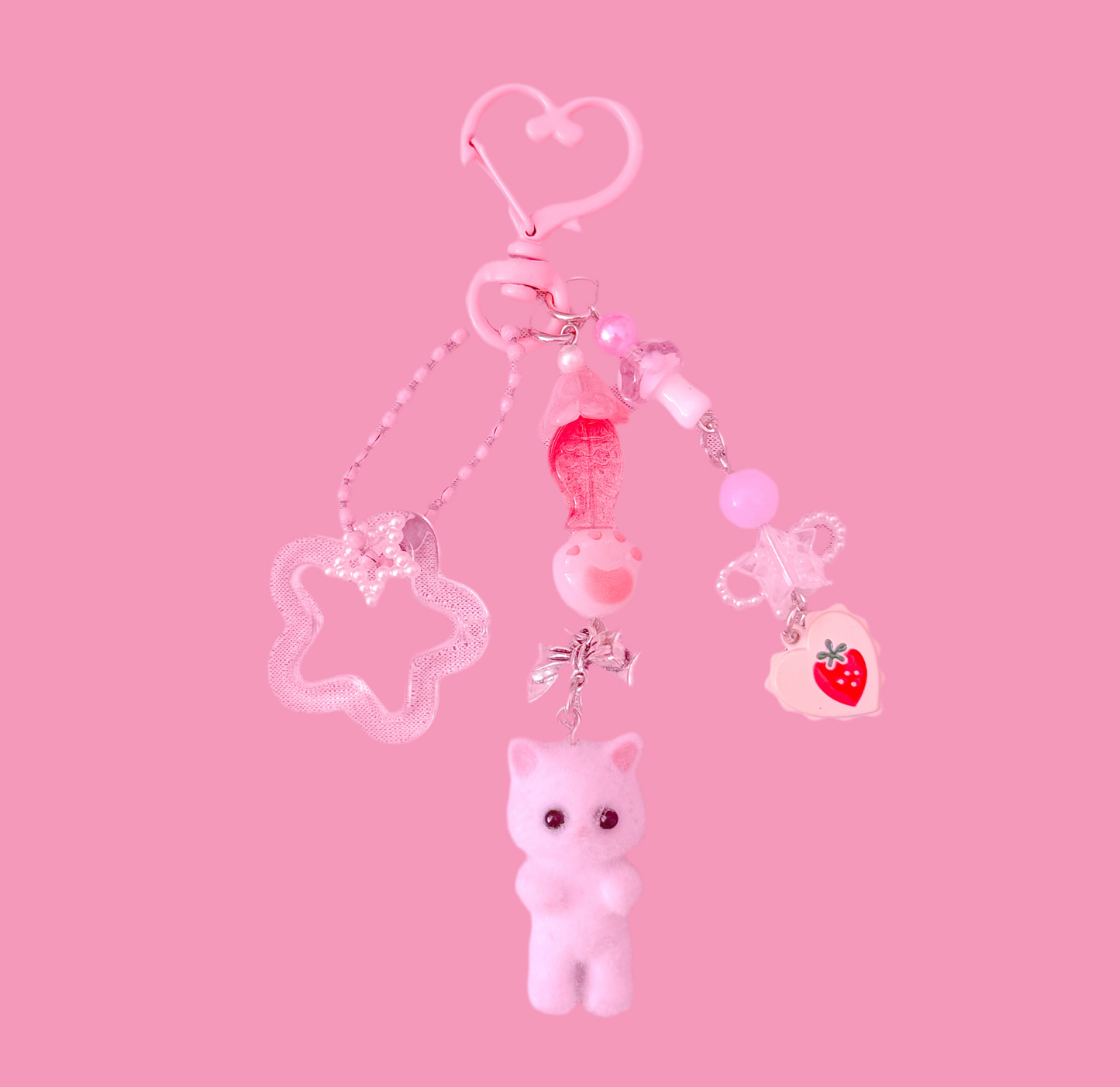 Calico Critters Cat Keychain
