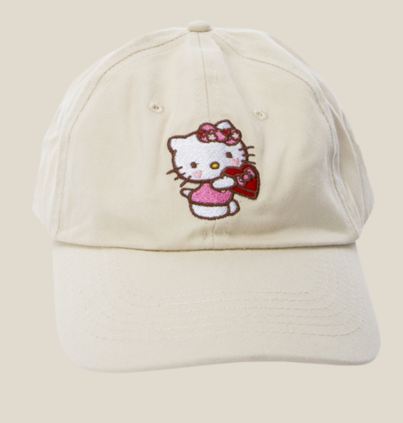 Hello Kitty Cream Baseball Cap