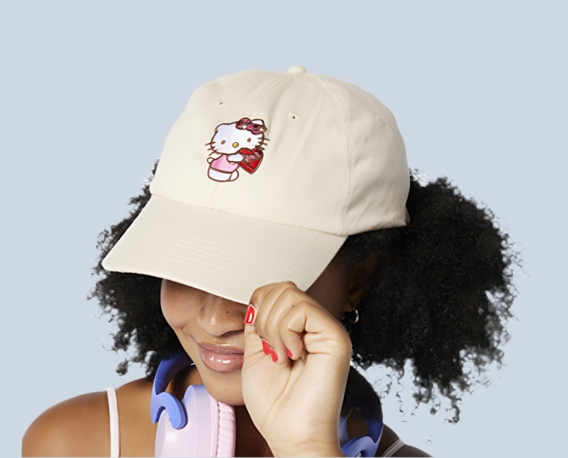 Hello Kitty Cream Baseball Cap