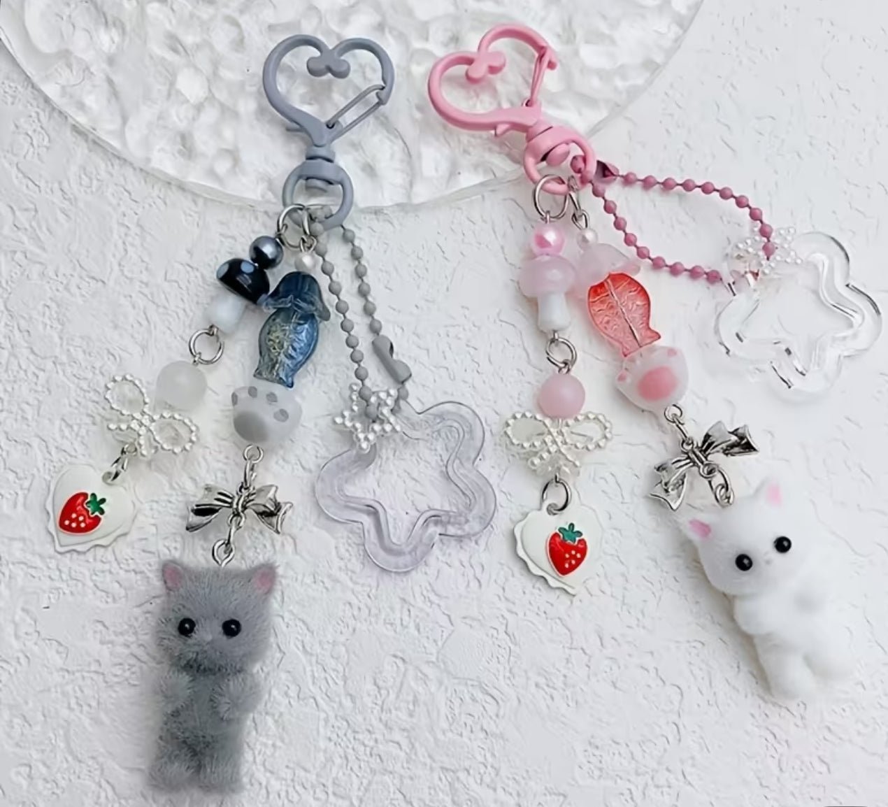Calico Critters Cat Keychain