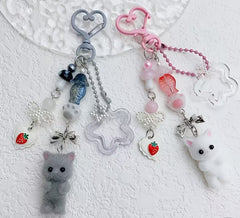 Calico Critters Cat Keychain