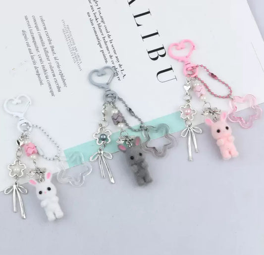Calico Critters Bunny Keychain