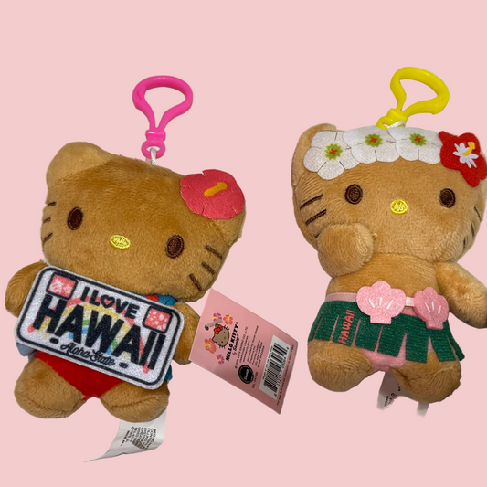 Hello Kitty Hawaii Exclusive Plush Keychain